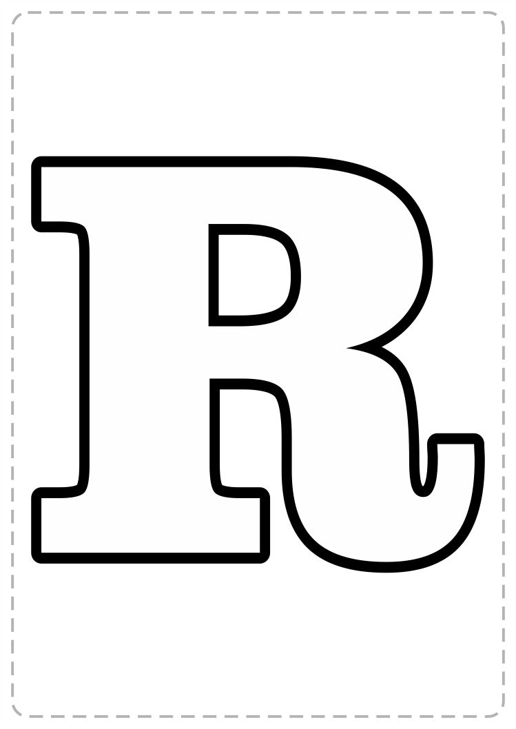 Letras R Para Imprimir Educadores De La Web